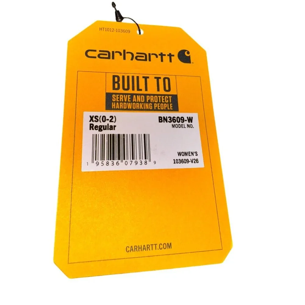 Carhartt Womens Fitted Stretch Work Pants In Deep Purple/Maroon Size XS - Picture 5 of 12